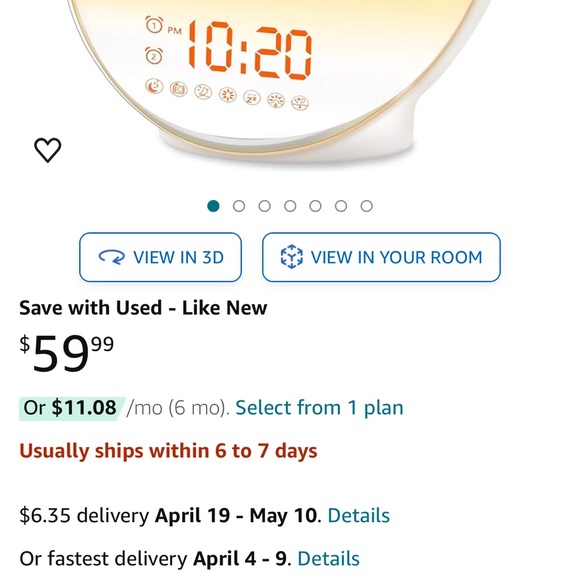 JALL sunrise alarm clock - Picture 3 of 6